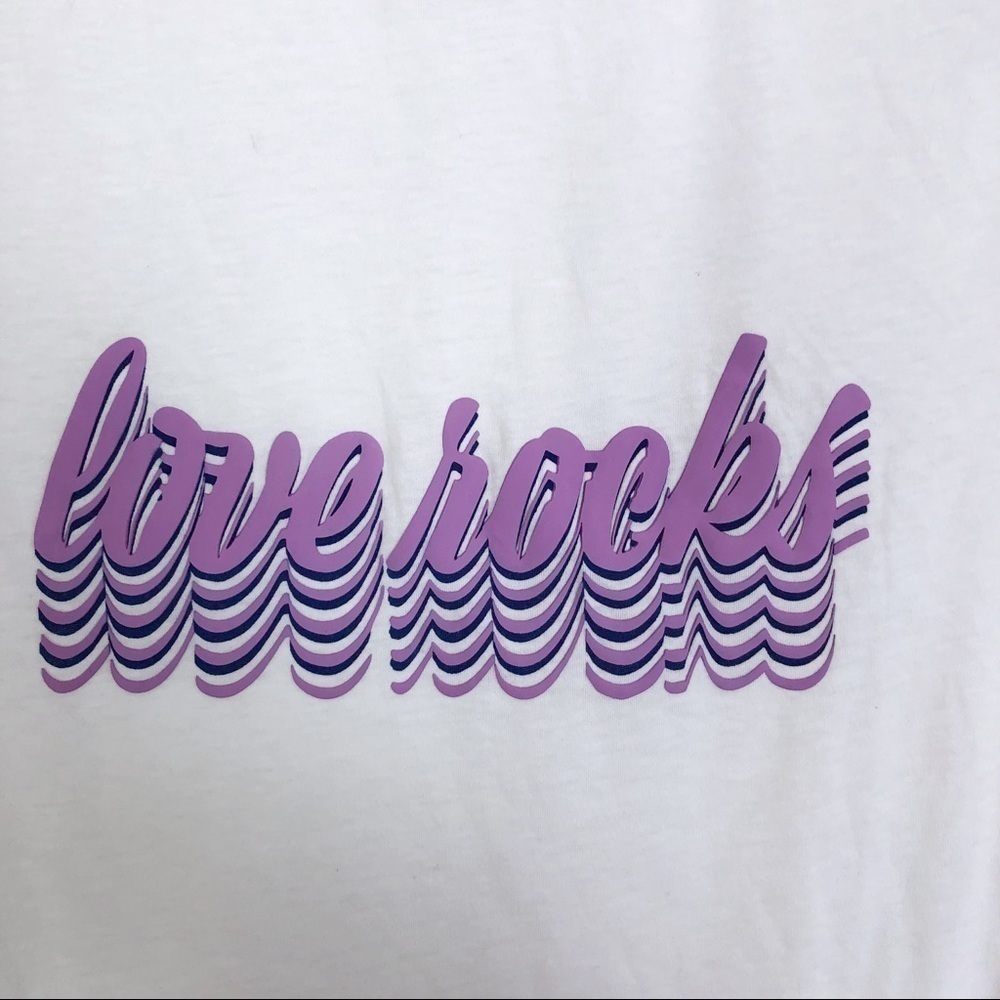 New Halogen Love Rocks Graphic Tee - Picture 4 of 11